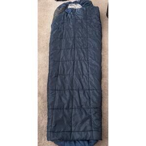 Eddie Bauer Sleeping Bag Mummy 90x33” Sleeping Bag Only Navy & Black  EUC